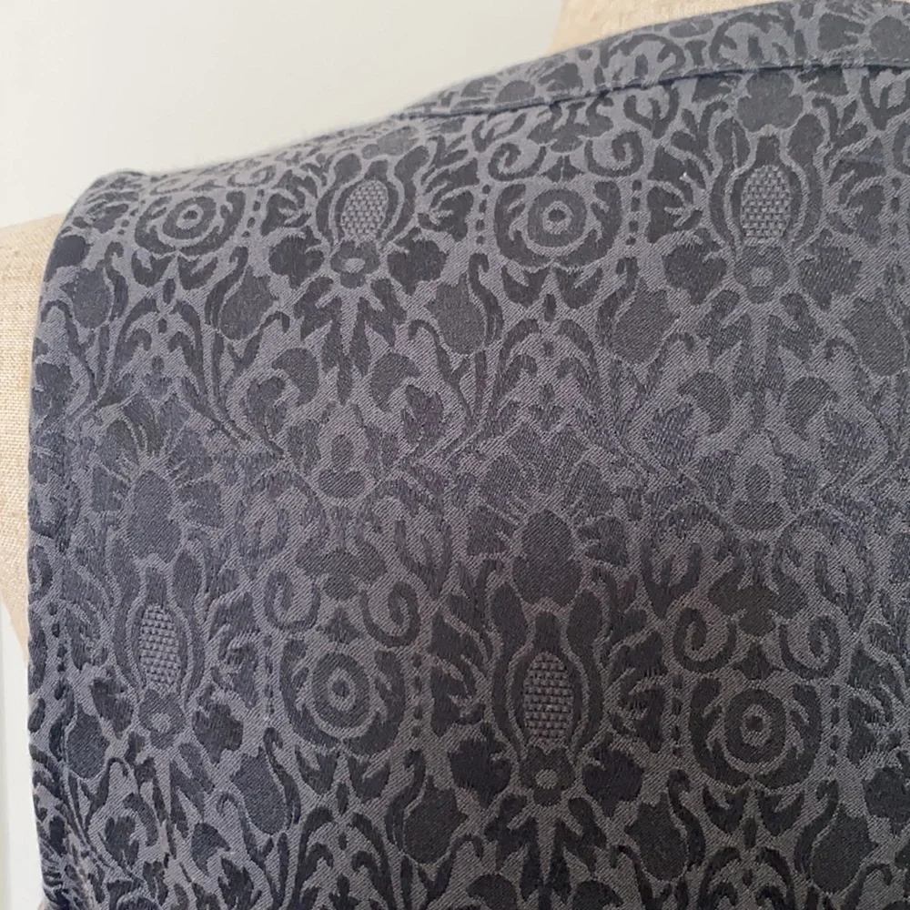 NWOT! Banana Republic Monogram Black Peplum Top